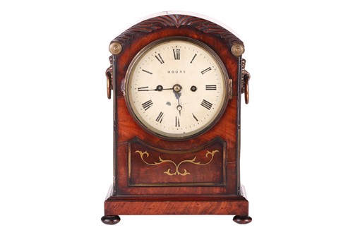 Lot 128 - Moore of London a Regency mahogany 8-day twin...