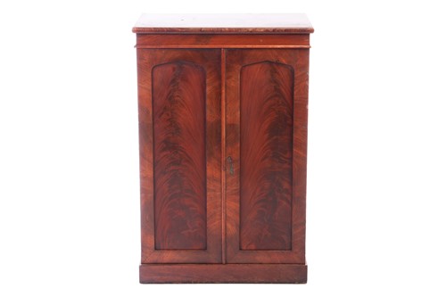 Lot 116 - A mid-Victorian flame mahogany collector's...