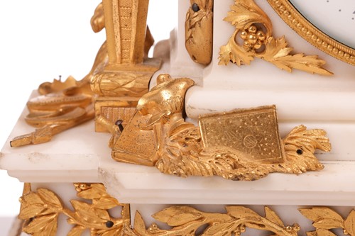 Lot 132 - A large and ornate Louis XVI French marble and...