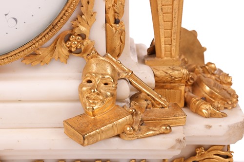 Lot 132 - A large and ornate Louis XVI French marble and...