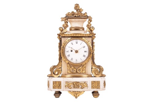 Lot 130 - A late 19th century French white marble and...