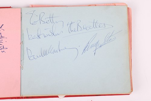 Lot 206 - The Beatles: a 1960s autograph book containing...