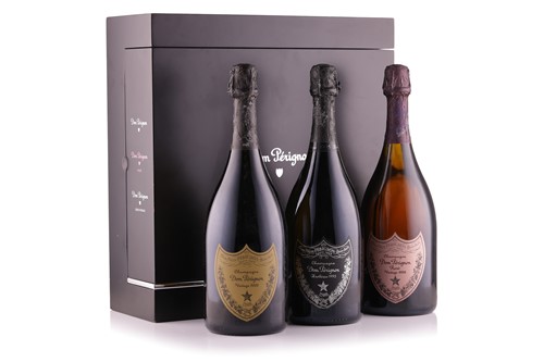 Lot 367 - Presentation Box of 3 Bottles Dom Perignon to...