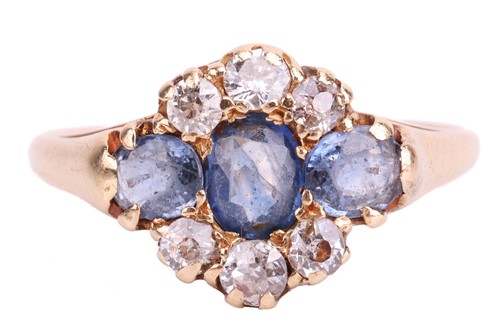 Lot 166 - An early 20th-century sapphire and diamond...