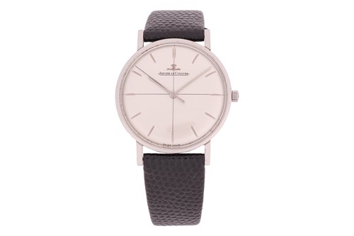 Lot 191 - A Jaeger LeCoultre "crosshair" dial wristwatch,...