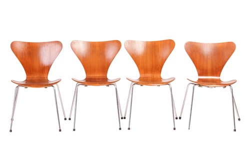 Lot 122 - Arne Jacobsen for Fritz Hansen, set of four...