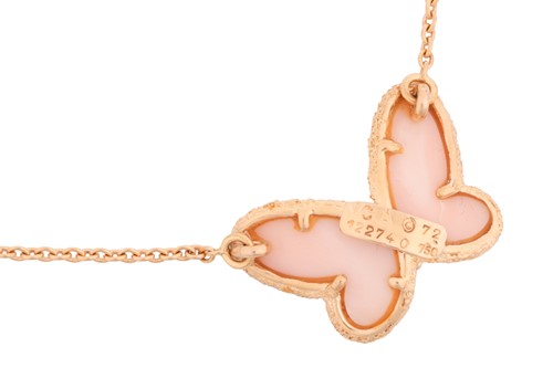 Lot 100 - Van Cleef & Arpels - a butterfly necklace set...