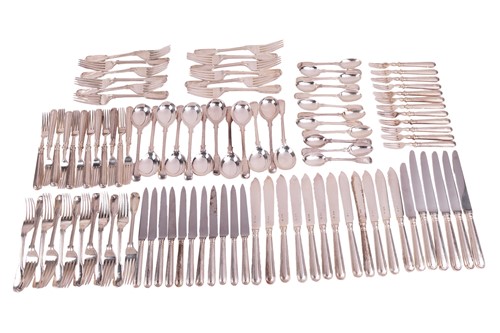 Lot 250 - Asprey silver service for twelve place...