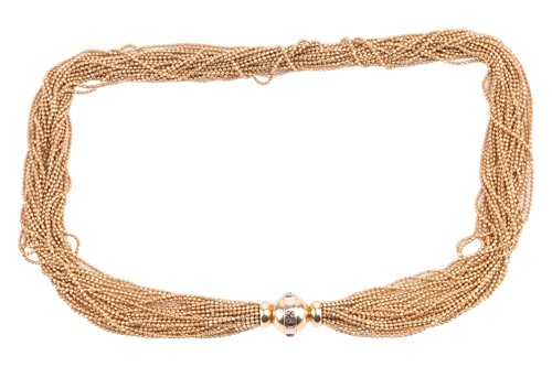 Lot 112 - A torsade necklace, comprising multiple...