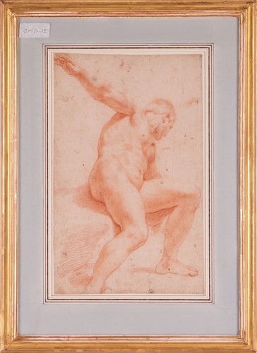 Lot 146 - Carracci School, 17th century, Seated male...