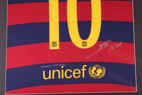 Lot 107 - Lionel Messi: a hand-signed Barcelona football...