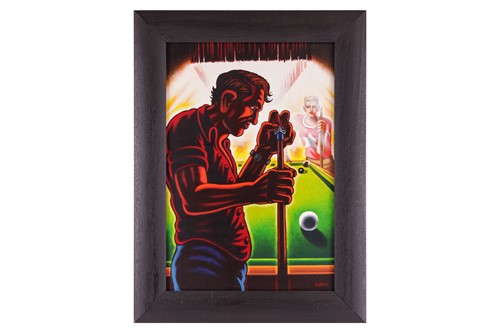 Lot 30 - John Duffin (b.1965), Serious Snooker, signed '...