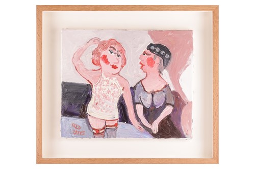 Lot 77 - Fred Yates (1922 - 2008), 'Two Old Dears Out...