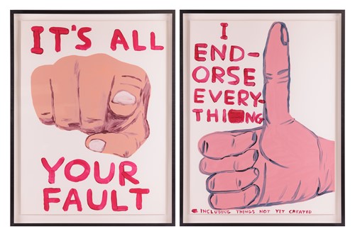 Lot 180 - David Shrigley (b.1968), 'I Endorse Everything'...