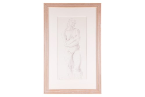 Lot 144 - Bernard Meninsky (1891-1950), Standing female...