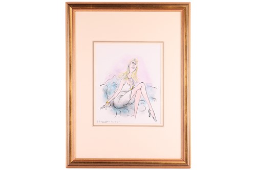 Lot 184 - Ronald Searle (1920-2011), 'Fiona - All Legs...