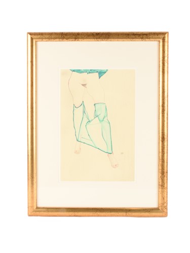 Lot 78 - Egon Schiele (German, 1890-1918), 'Den Grunen...