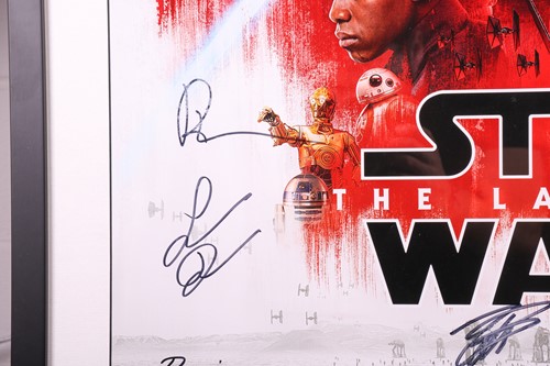 Lot 1 - Star Wars: The Last Jedi, a cast-signed one...