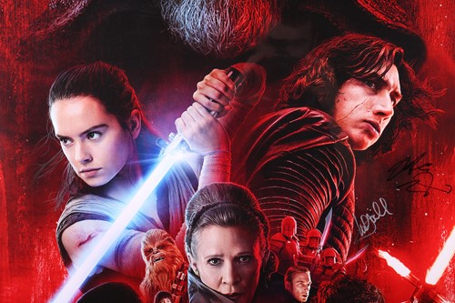 Lot 1 - Star Wars: The Last Jedi, a cast-signed one...