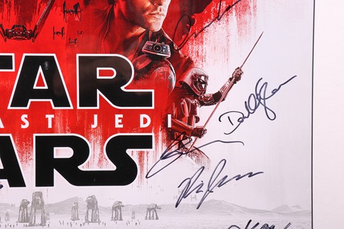 Lot 1 - Star Wars: The Last Jedi, a cast-signed one...