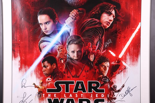 Lot 1 - Star Wars: The Last Jedi, a cast-signed one...