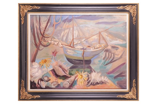 Lot 75 - Phylis Bray (1911-1991) British, Sailboat...
