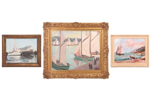 Lot 25 - René Quillivic (French, 1879-1969), St. Tropez...