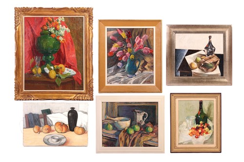 Lot 17 - Frank Griffith (British, 1889-1979) Tulips,...