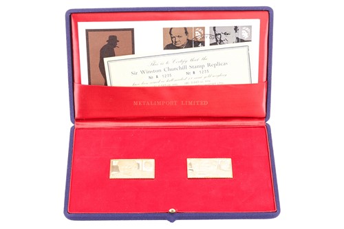 Lot 187 - A set of collectable replicas of Sir Winston...