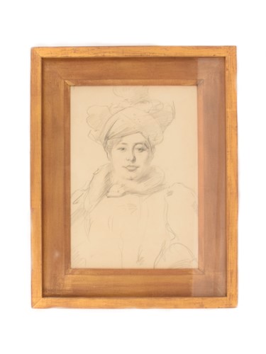 Lot 104 - Albert De Belleroche (Welsh, 1864-1944), Woman...