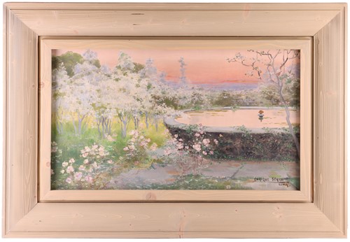Lot 24 - Enrique Serra (1858-1918) Catalan, Blossom at...
