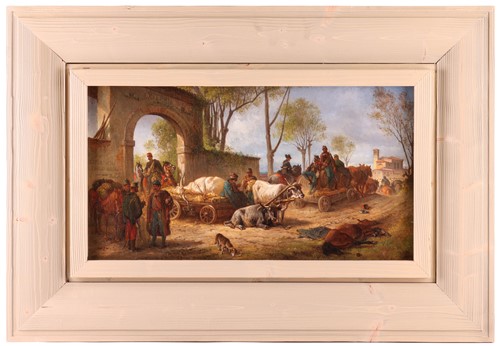 Lot 30 - Eugen Adam (1817-1880) German, 'Eingang zu...