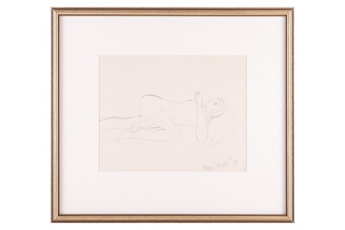 Lot 186 - Roger Hilton (1911-1975), Reclining figure,...