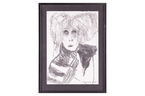 Lot 171 - Pat Douthwaite (1939-2002), Self-Portrait,...