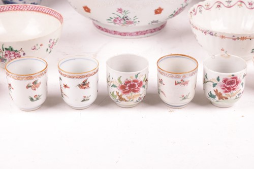 Lot 66 - A Chinese Famille Rose export porcelain porter...