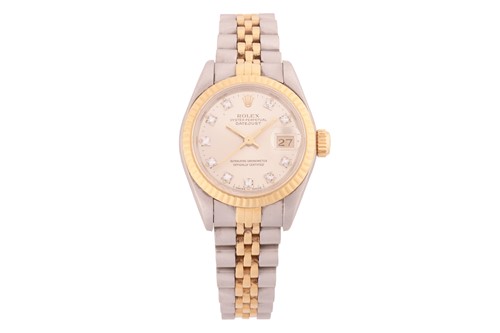 Lot 171 - A Rolex 26mm Datejust in Bi-metal Ref: 69173...