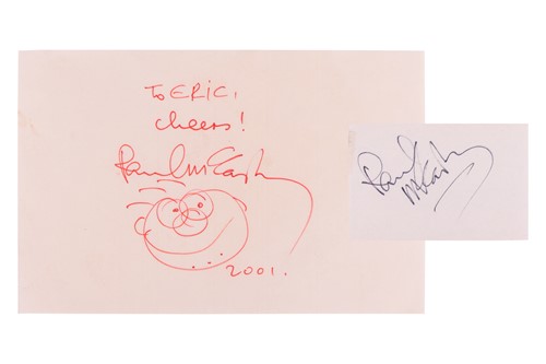 Lot 59 - Paul McCartney: two autographs, one signed 'To...