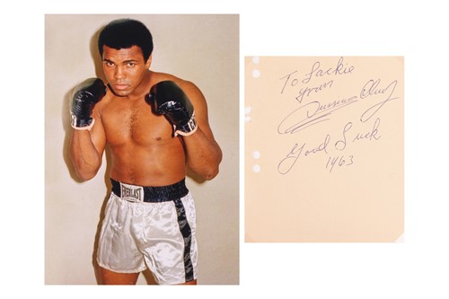 Lot 21 - Cassius Clay [later Muhammad Ali] (1942-2016),...