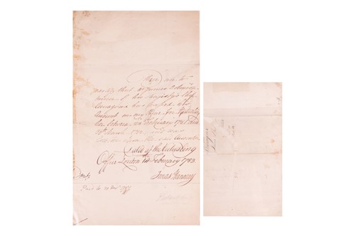 Lot 36 - A mixed group of six autographs from eight...