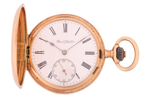 Lot 198 - A Borel Fils & Cie Full Hunter Pocket Watch,...