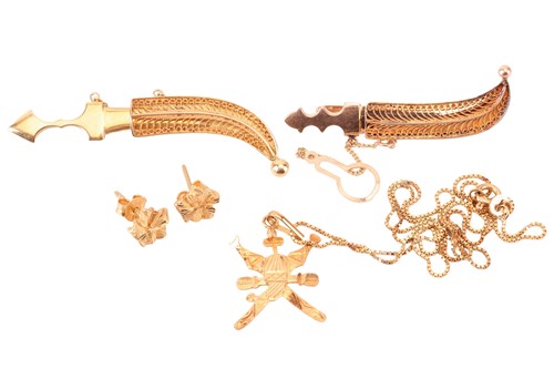 Lot 53 - A small collection of Middle Eastern jewellery;...