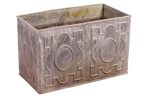 Lot 129 - A small 18th-century style rectangular lead...