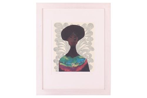 Lot 61 - Chris Ofili (b. 1968), 'Celestial', signed and...