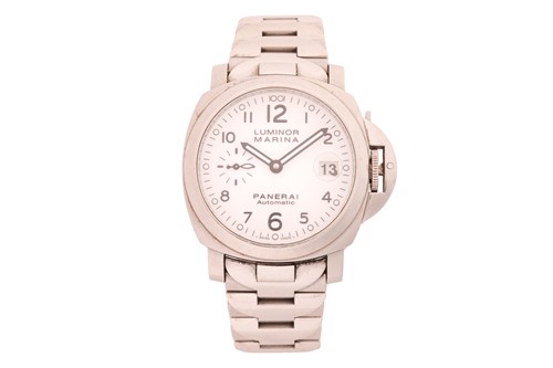 Lot 185 - A Panerai Luminor Marina Automatic Watch...