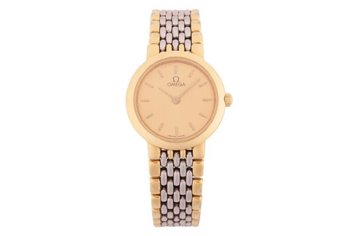 Lot 175 - Omega DeVille lady's bi-colour watch....