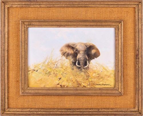 Lot 24 - David Shepherd CBE (British 1931-2017) Bull...