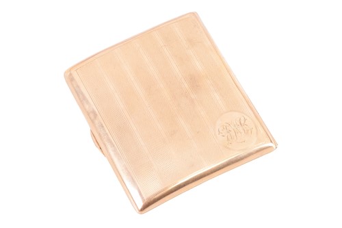 Lot 163 - A cigarette of a slightly curved rectangular...