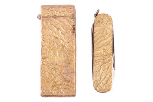 Lot 183 - A samorodok-style lighter and pen knife by...