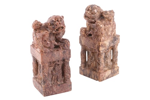 Lot 91 - A large pair of Chinese early 20th century...