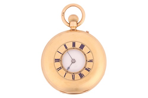 Lot 195 - A John Cashmore 18ct Yellow Gold Half Hunter...